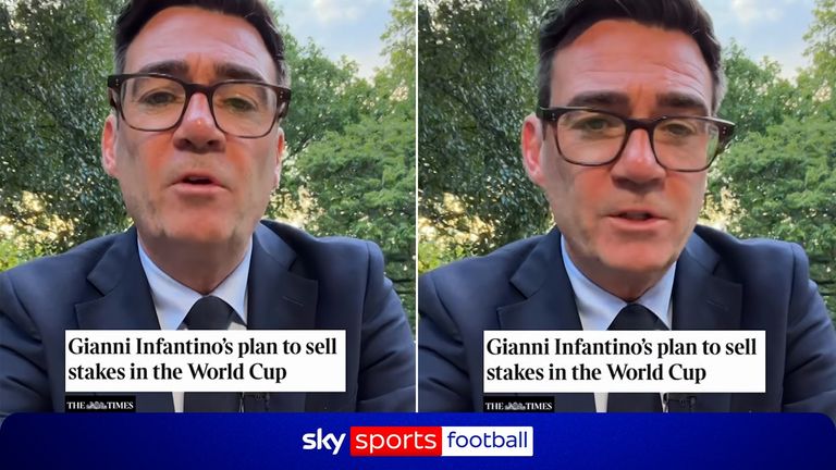 世界杯：国际足联主席詹尼·因凡蒂诺为成员提供3000万英镑激励以支持有争议的私人投资计划